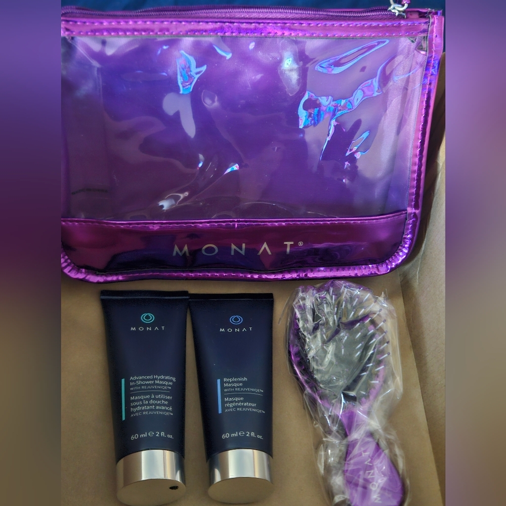 Purple Travel Hair Set - Hydrating Mask & Replenish Masque